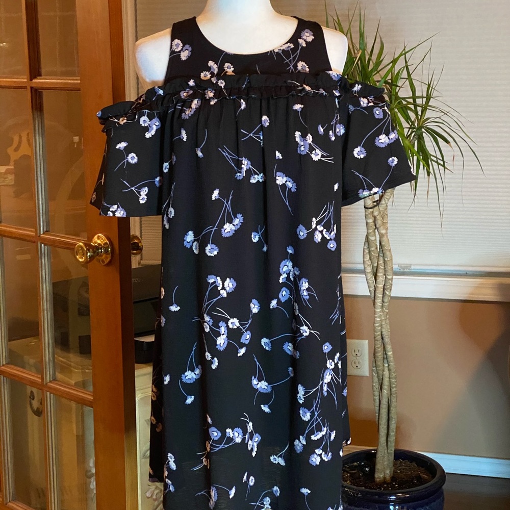 Cold Shoulder Midi Lauren Conrad Dress